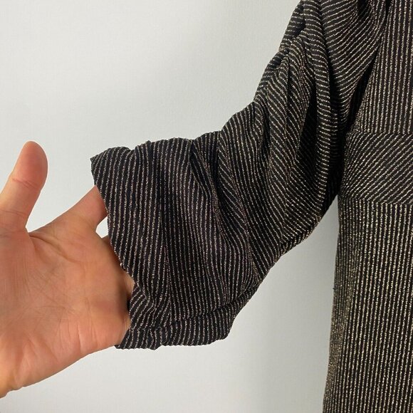 Torrid Glitter Knit Sweetheart Neck Jumpsuit Plus Sz 26 Gold Black Womens Party - Picture 5 of 15